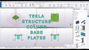 TEKLA STRUTURE: #7-COLUMN BASE PLATES-DW