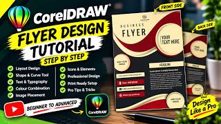 Business Flyer Design in CorelDRAW | Step by Step Tutorial | Professional Flyer Design