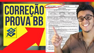 Correção prova do Concurso BB 2023 | Concurso Banco do Brasil 2023 Gabarito