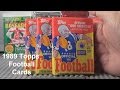 1989 Topps Football Card Wax Packs Opening 3 Packs Barry Sanders, Troy Aikman Rookies?