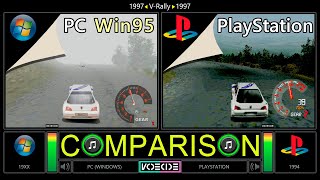 V-Rally (PC vs PlayStation) Side by Side Comparison