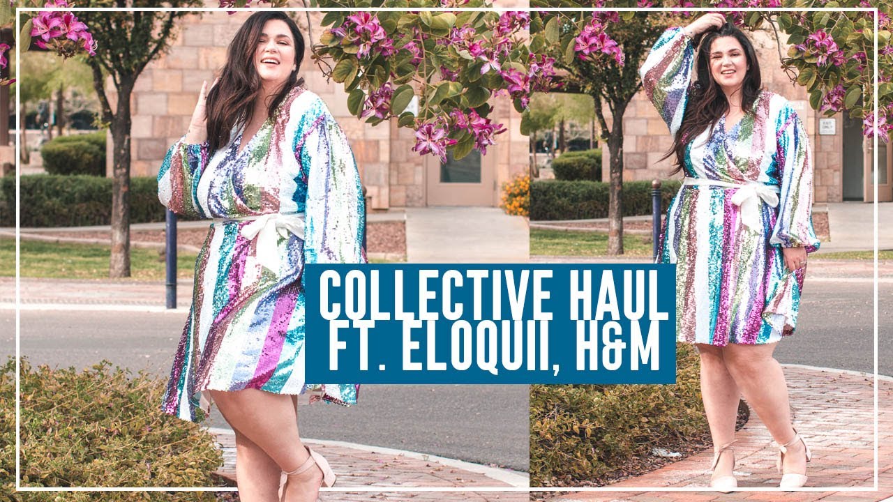PLUS SIZE FASHION TRY ON HAUL | Collective haul. feat. Eloquii, H&M and more! | Sometimes Glam