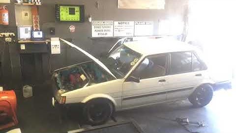 Toyota 4zge in for a std dictator tune for R800 no before results after the tune made 180kws 332nm