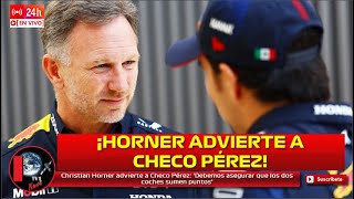 Christian Horner advierte a Checo Pérez: ‘Debemos asegurar que los dos coches sumen puntos’