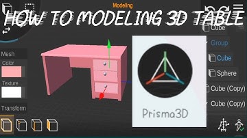 Prisma 3d Modeling||How To  Modeling 3D Table||Kaise Banae 3d ModelingTable