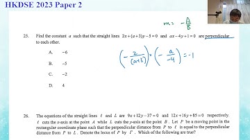 HKDSE 2023 Paper 2 Q25 CG1 Equations of straight lines
