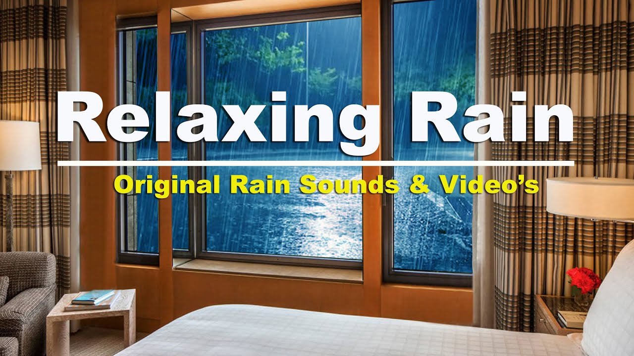 Soft Rain Sounds for Sleeping , Stress Relief, Deep Sleep, Meditation ...