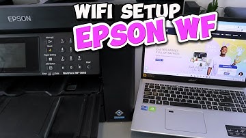 How to Do WIFI (Wireless) Setup of Epson WF Printer with PC LAPTOP COMPUTER ~Full Guide!!