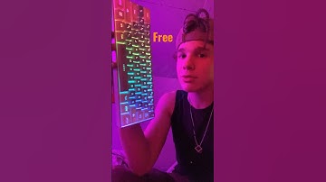 The rgb keyboard temu sent me