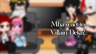 Famous Mha react to villain Deku! | adult class 1-A | Wealth