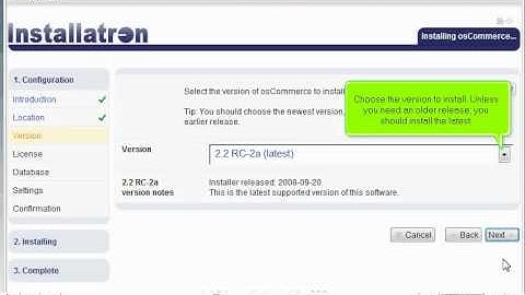 How to install osCommerce in Installatron - Installatron Tutorials