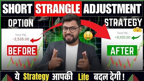 SHORT STRANGLE ADJUSTMENT STRATEGY |  OPTION SELLING ADJUSTMENTS | Option Sailor