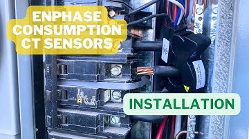Installing Enphase consumption CT sensors when feeding wires are unaccessible.