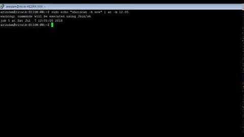 Linux - atq Command - w3resource