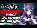 Genshin Impact BEGINNERS GUIDE - Get these DONE Day 1! Know what to do before start! Starter's Guide