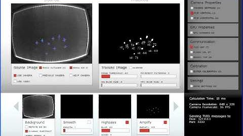 Fish-eye effect on dsi multitouch setup