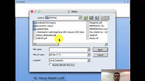 How to create a new work file in Eviews for time series data