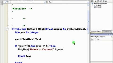 Visualbasic NET 2008 Ders 53   Büyük Eşit  =   Küçük Eşit =   Operatörleri   Mozilla Firefox