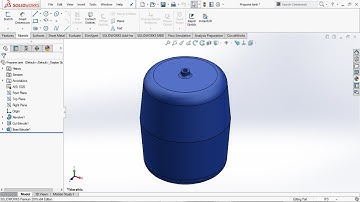 Solidworks tutorial for beginners #1 - Propane tank