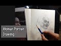 "Graphite Pencil " Jamaica C. - Woman Portrait Drawing | JK Art