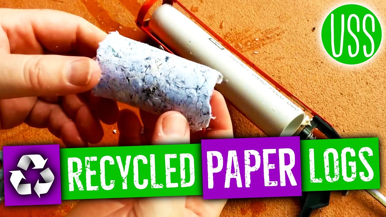 Simple Fire Briquettes from Recycled Paper // How To [OLD] 