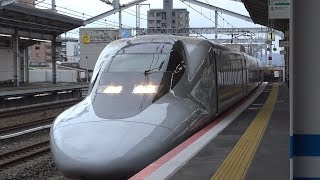 【4K】JR山陽新幹線　こだま700系新幹線(8両編成)　福山駅到着