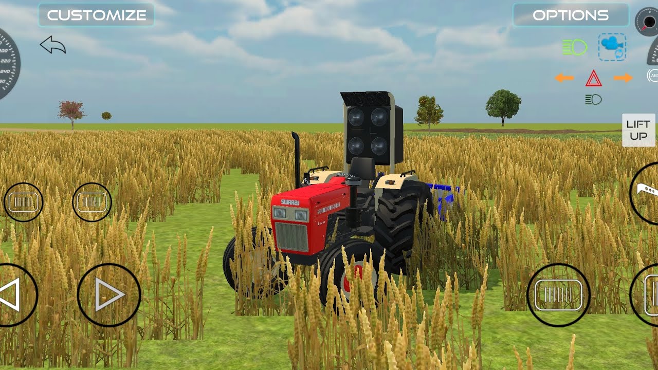 swaraj tractor 🚜 modified simulator indian 😈 game 5HD videogame gameplay drawing mahender
