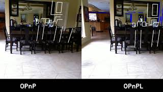 Pose estimation from lines and points: dining room