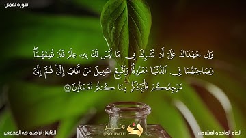سورة لقمان كاملة بصوت القارئ ابراهيم طه