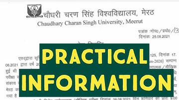 Practical Information || Left out Practical Update || CCSU || @TEACHINGLEARNING279