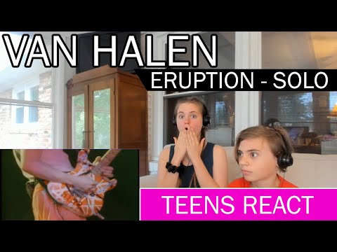 Van Halen - Eruption Solo | Teens Reaction | Live 1986