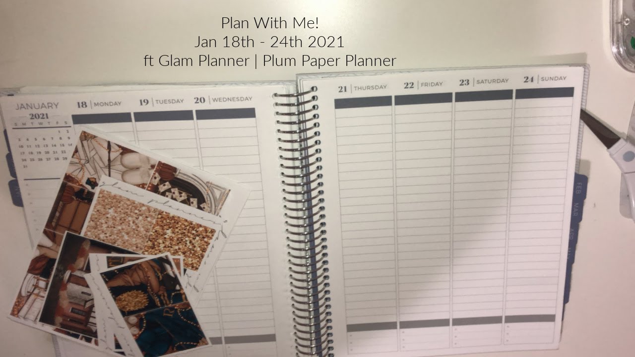 PWM Jan 18-24, 2021 ft Glam Planner | Plum Paper Planner