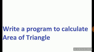 Find Area of Triangle in C++