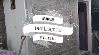 como dar terminado a pared en obra negra (estuco)(texturi)(etc) (chavo)