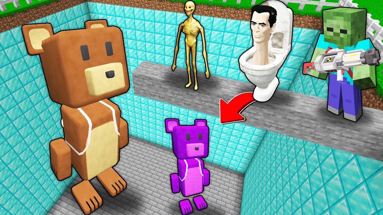 ÖLÜRSEN SÜPER AYI ÇUKURUNA DÜŞERSİN! - Minecraft