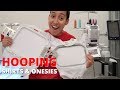 HOW TO HOOP ONESIES & T-SHIRTS FOR EMBROIDERY! How I place stablizer! Etsy Seller