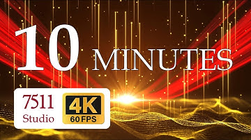 4K VJ Loop - Red Gold Party and Government Awards General Background Visual