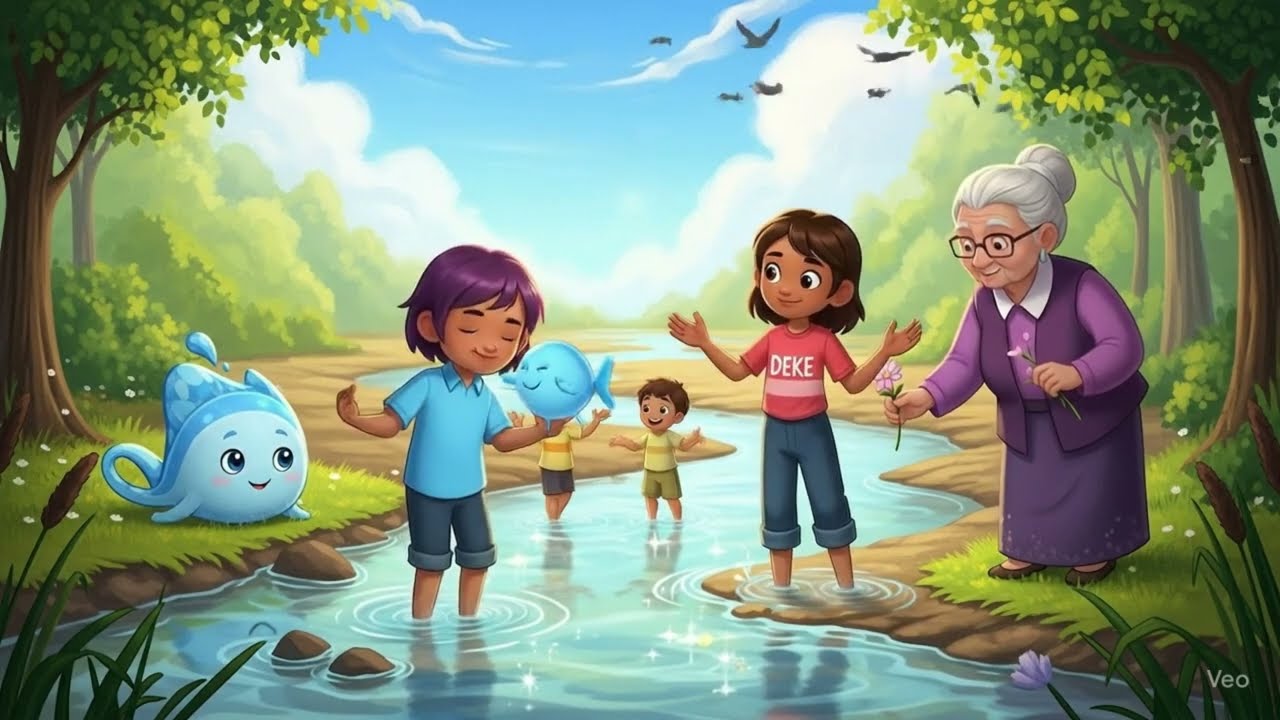 Animation short film thumbnail for Maya and the Magic Water Machine | Pixar-Style Animated Short | Save Water Kids Story