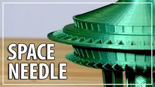 3D Printing a FIVE FOOT TALL Seattle Space Needle! Emerald City filament / gMax 1.5XT+ & Raise3D N2+