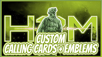 How to Create Your Own Custom Calling Cards and Emblems in H2M MOD / HMW (MW2 Remastered 2024)