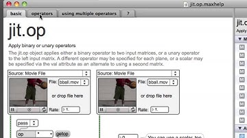 Class Tutorial #31: More "jit.op" Object