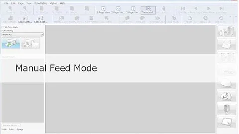 Panasonic "Image Capture Plus" Demo - Manual Feed Mode