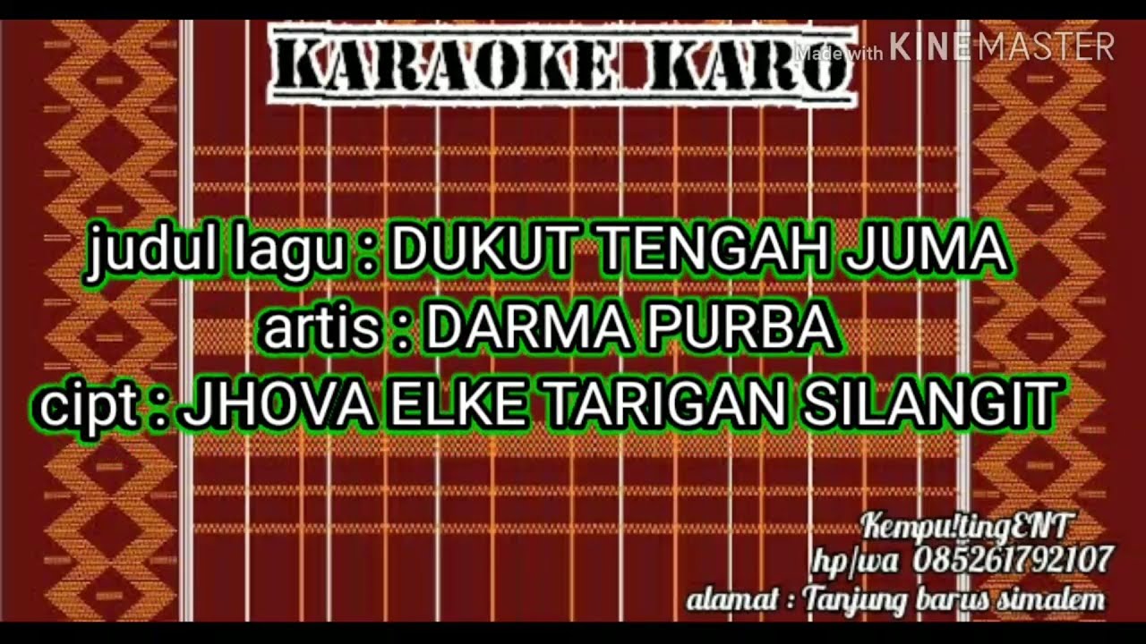 DUKUT TENGAH JUMA karaoke karo terbaru 2020