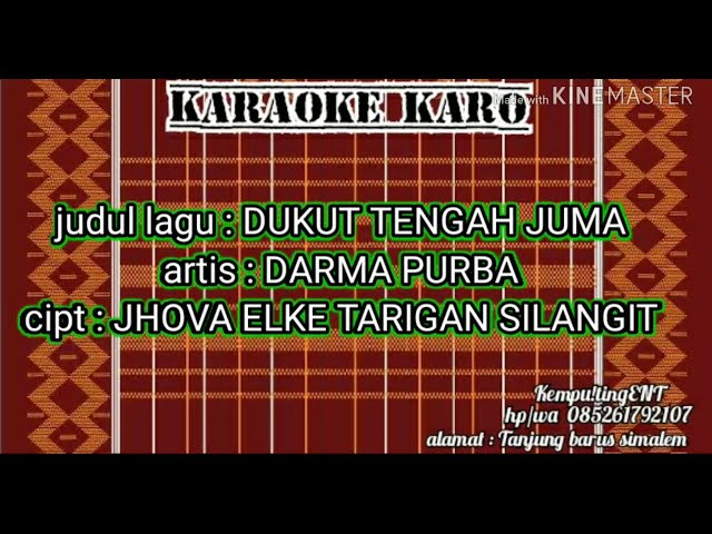 DUKUT TENGAH JUMA karaoke karo terbaru 2020 class=