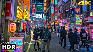 Tokyo Japan  Shinjuku evening walk • 4K HDR