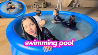 Ghar py swimming pool |Apky sport ki wja sy aj humny apna swimming pool ly liya