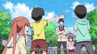 Akuru Drags Yoshiko From The Park To Study Aho Girl Ep.2