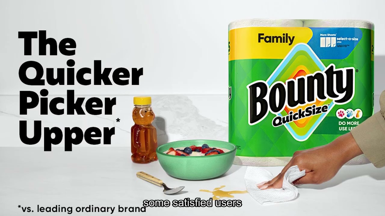 Bounty Quick Size Paper Towels - More Sheets Mean More Done with 8 Family Rolls - Best for Busy Home