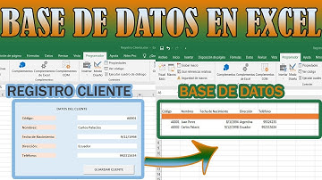 Formulario para Guardar los Datos de un Cliente en otra hoja de Excel | Botón con Macro en Excel