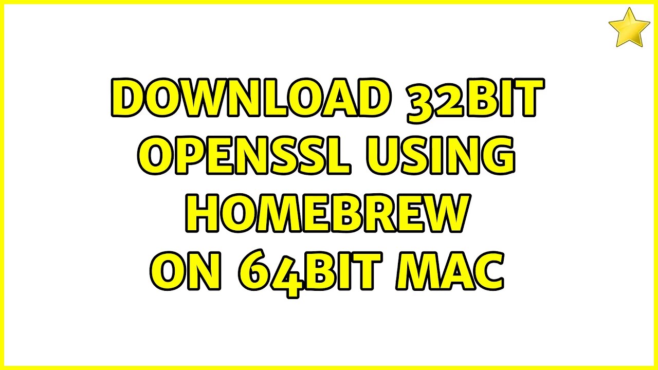 Openssl Openssl